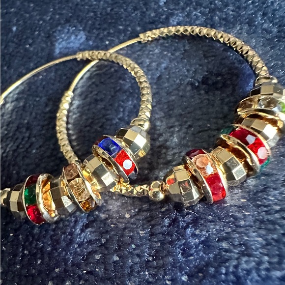 Jewelry - Beautiful colorful hop earrings ♥️💚🩵